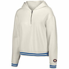 Houston Astros Lusso Women's Magnolia Tri-Blend Quarter-Zip Hoodie - MLB
