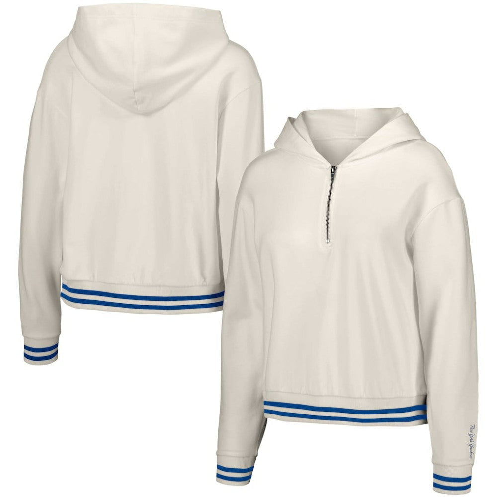 New York Yankees Lusso Women's Magnolia Tri-Blend Quarter-Zip Hoodie - MLB