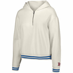 Boston Red Sox Lusso Women's Magnolia Tri-Blend Quarter-Zip Hoodie - MLB
