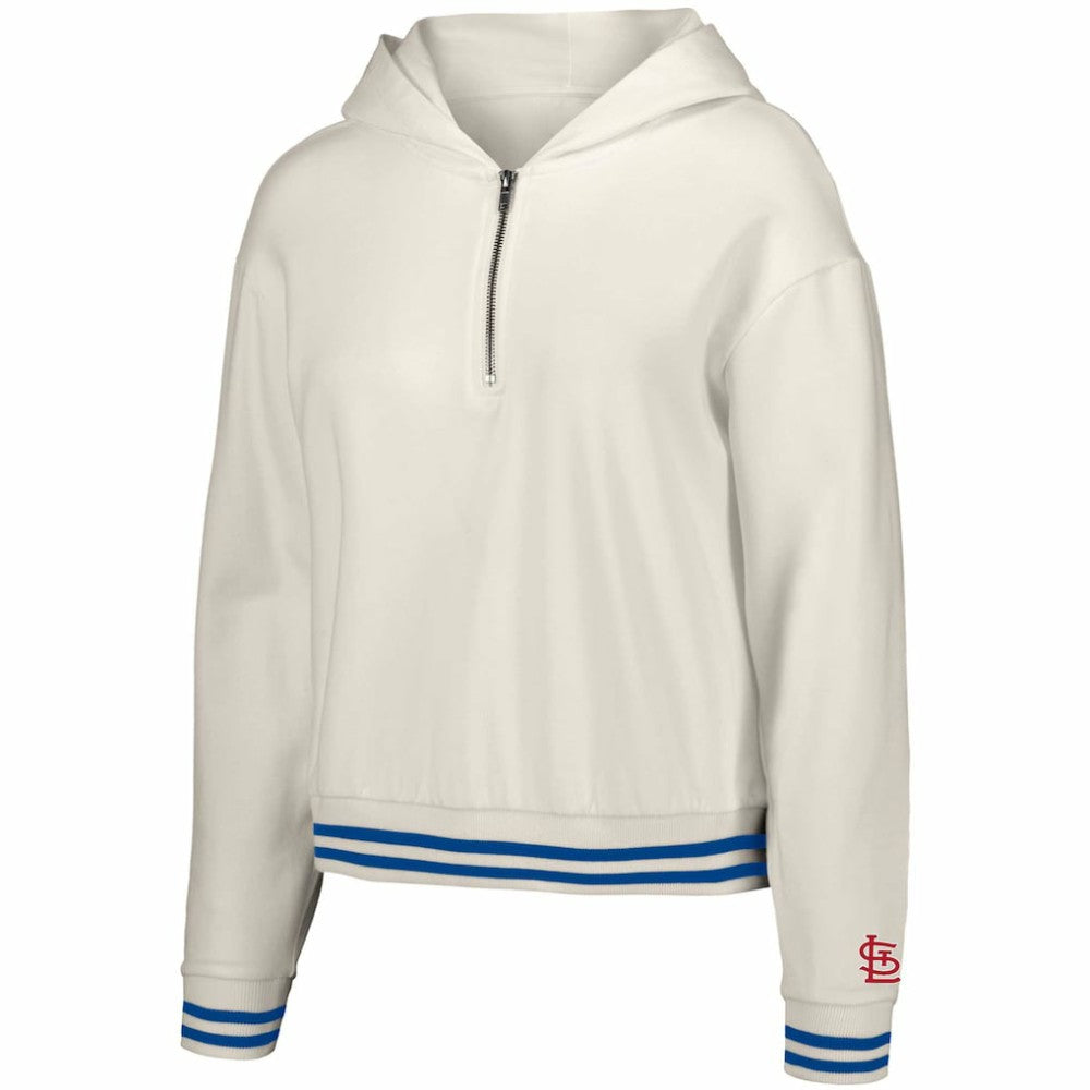 St. Louis Cardinals Lusso Women's Magnolia Tri-Blend Quarter-Zip Hoodie - MLB
