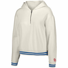 St. Louis Cardinals Lusso Women's Magnolia Tri-Blend Quarter-Zip Hoodie - MLB