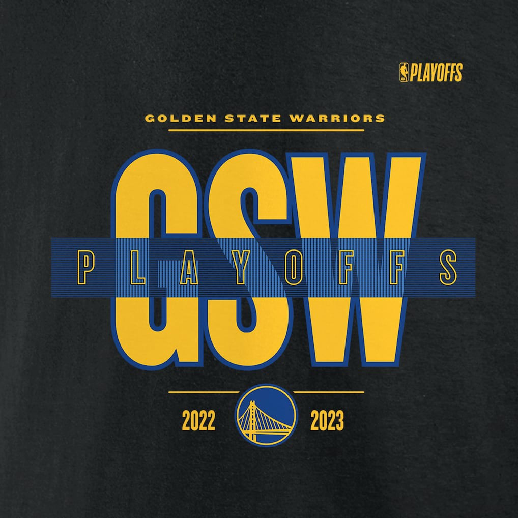Golden State Warriors 2023 NBA Playoffs Jump Ball T-Shirt Black - NBA