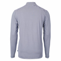 Kansas City Royals Cutter & Buck Virtue Eco Pique Micro Stripe Recycled Quarter-Zip Pullover Top - MLB