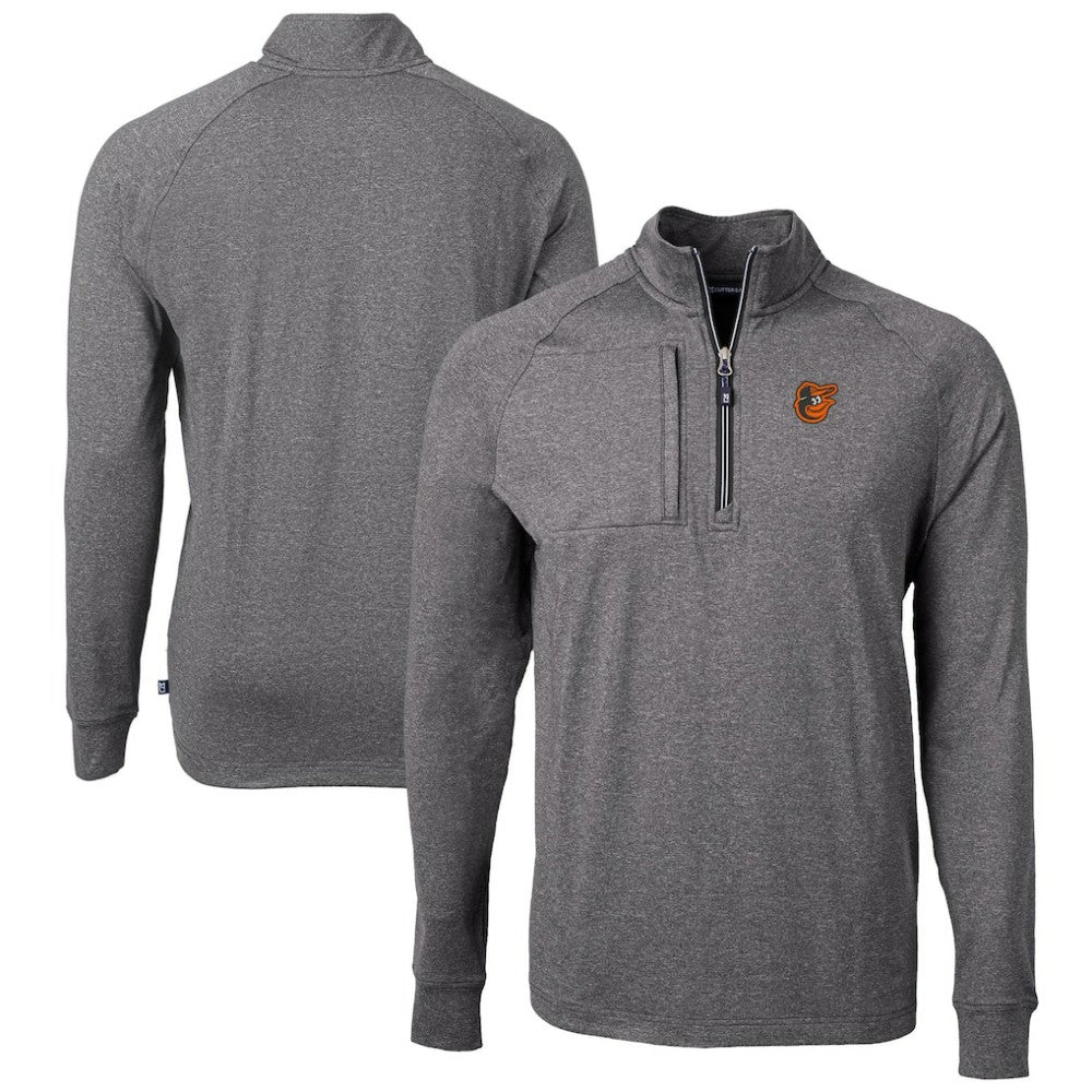 Baltimore Orioles Cutter & Buck Adapt Eco Knit Stretch Recycled Quarter-Zip Pullover Top - MLB