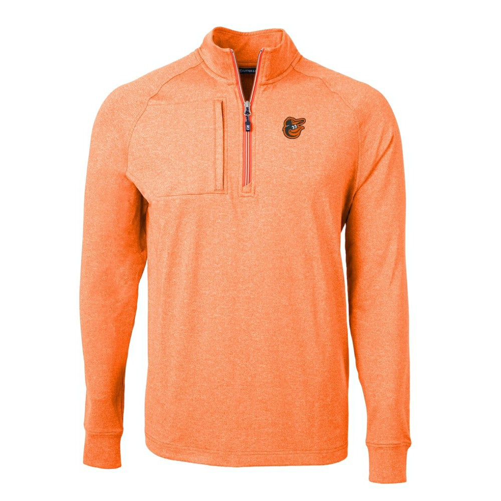 Baltimore Orioles Cutter & Buck Adapt Eco Knit Stretch Recycled Quarter-Zip Pullover Top - MLB