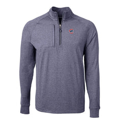 Chicago Cubs Cutter & Buck Adapt Eco Knit Stretch Recycled Quarter-Zip Pullover Top - MLB