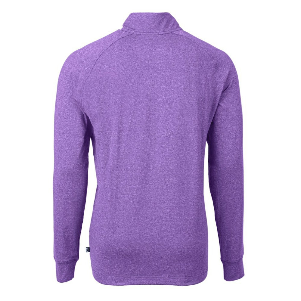Colorado Rockies Cutter & Buck Adapt Eco Knit Stretch Recycled Quarter-Zip Pullover Top - MLB