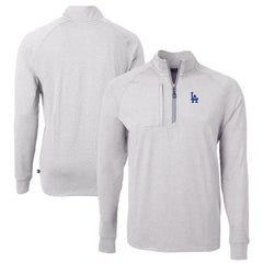 Los Angeles Dodgers Cutter & Buck Adapt Eco Knit Stretch Recycled Quarter-Zip Pullover Top - MLB