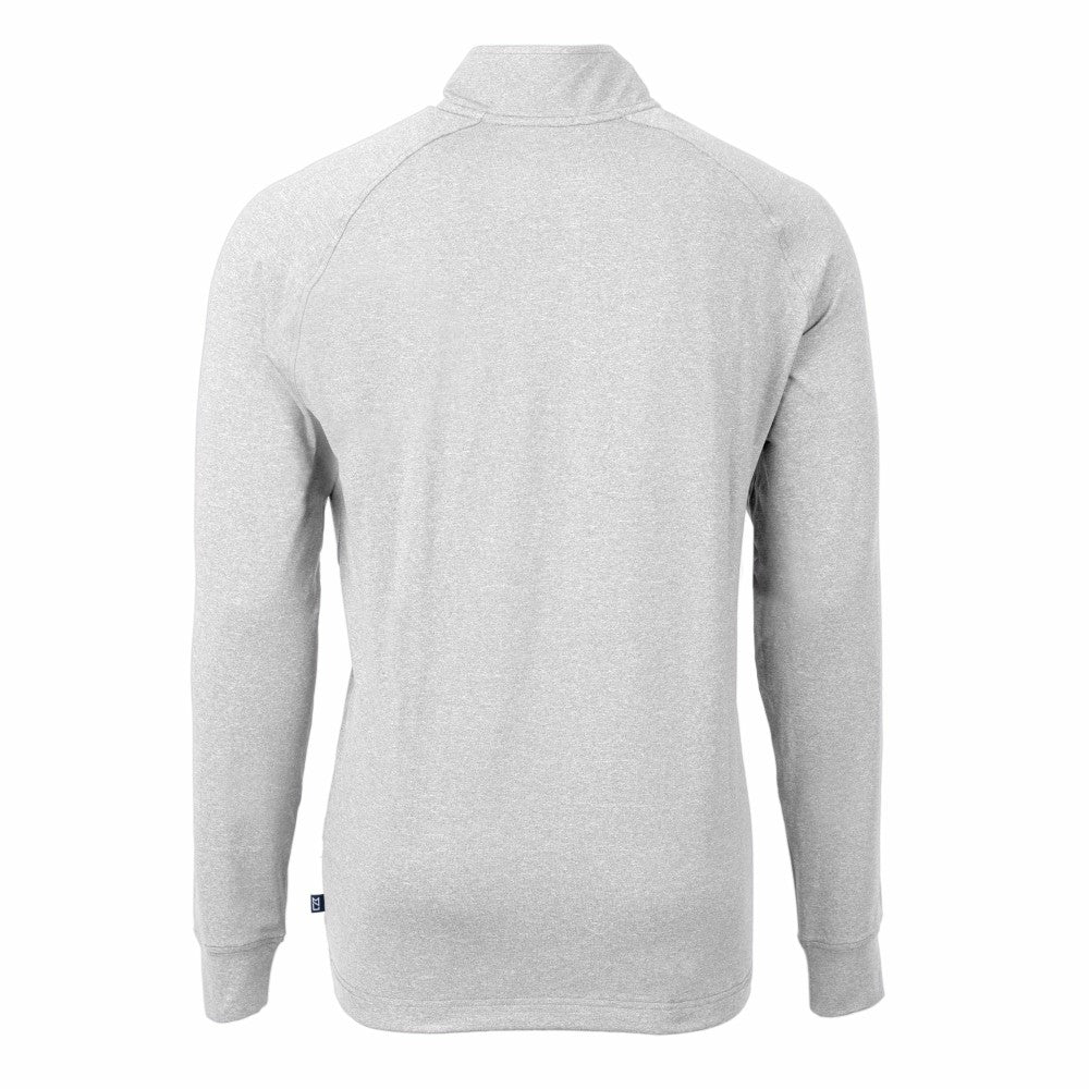 Milwaukee Brewers Cutter & Buck Adapt Eco Knit Stretch Recycled Quarter-Zip Pullover Top - MLB