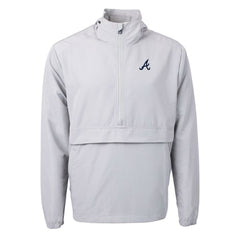 Atlanta Braves Cutter & Buck Charter Eco Recycled Half-Zip Anorak Jacket - MLB