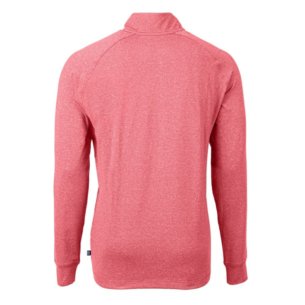Philadelphia Phillies Cutter & Buck Adapt Eco Knit Stretch Recycled Quarter-Zip Pullover Top - MLB