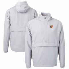 Baltimore Orioles Cutter & Buck Charter Eco Recycled Half-Zip Anorak Jacket - MLB