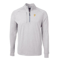 Pittsburgh Pirates Cutter & Buck Adapt Eco Knit Stretch Recycled Quarter-Zip Pullover Top - MLB