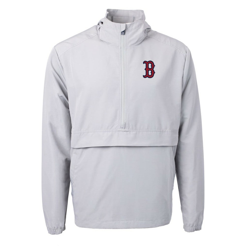 Boston Red Sox Cutter & Buck Charter Eco Recycled Half-Zip Anorak Jacket - MLB