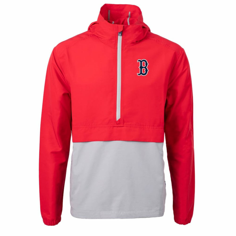 Boston Red Sox Cutter & Buck Charter Eco Recycled Half-Zip Anorak Jacket - MLB