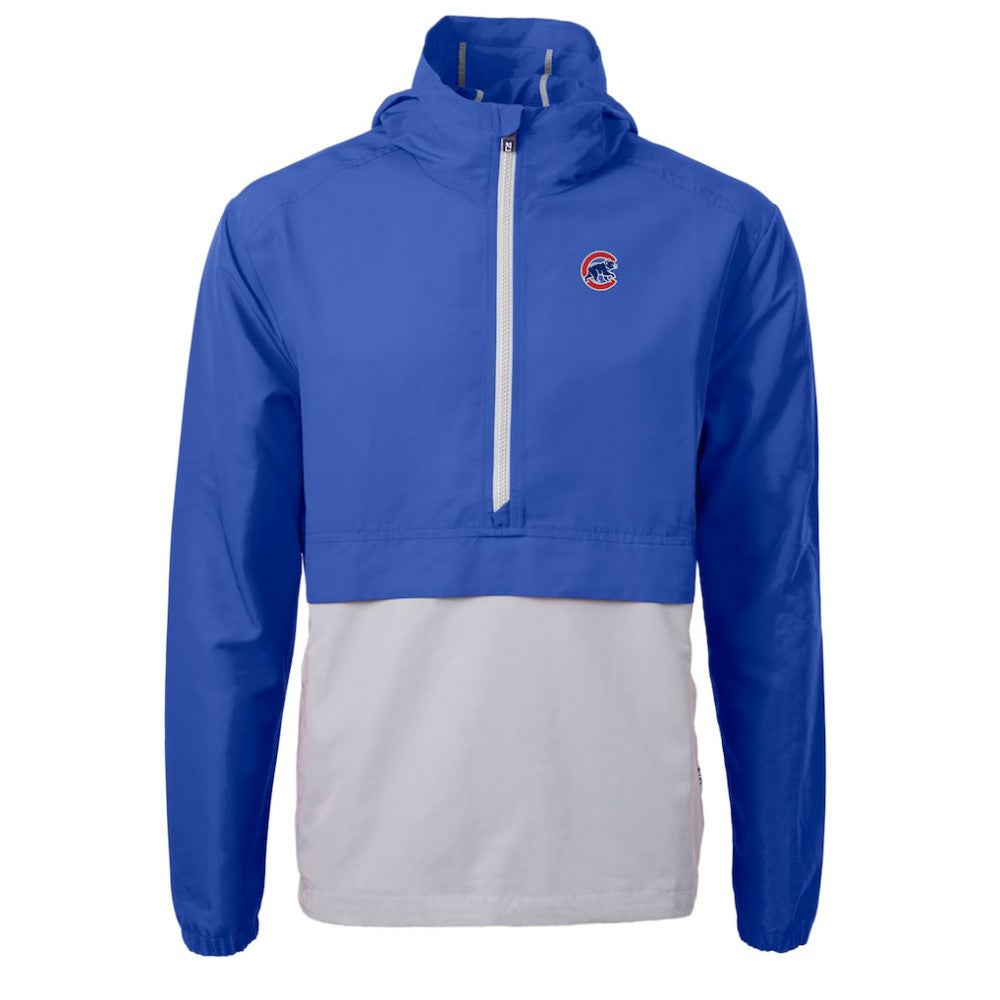 Chicago Cubs Cutter & Buck Charter Eco Recycled Half-Zip Anorak Jacket - MLB