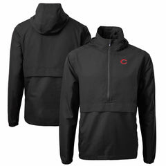 Cincinnati Reds Cutter & Buck Charter Eco Recycled Half-Zip Anorak Jacket - MLB
