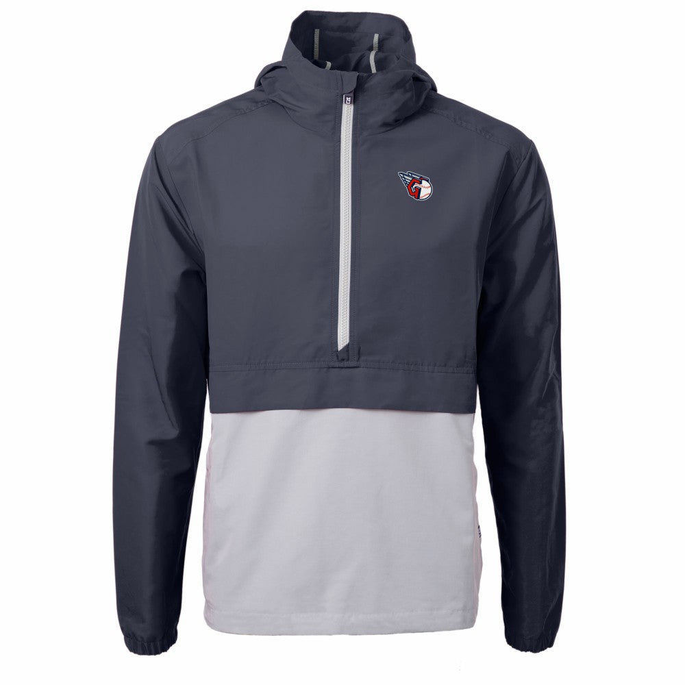 Cleveland Guardians Cutter & Buck Charter Eco Recycled Half-Zip Anorak Jacket - MLB
