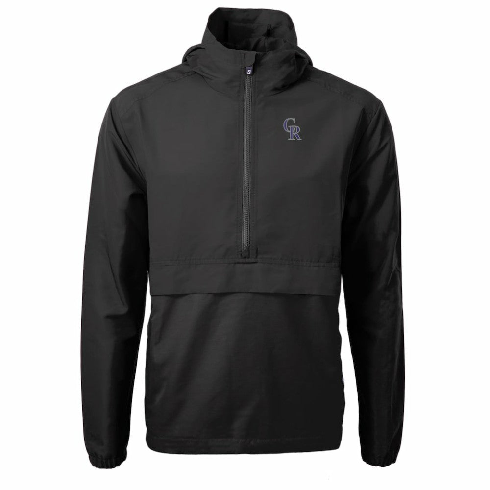 Colorado Rockies Cutter & Buck Charter Eco Recycled Half-Zip Anorak Jacket - MLB