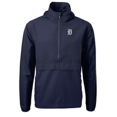 Detroit Tigers Cutter & Buck Charter Eco Recycled Half-Zip Anorak Jacket - MLB