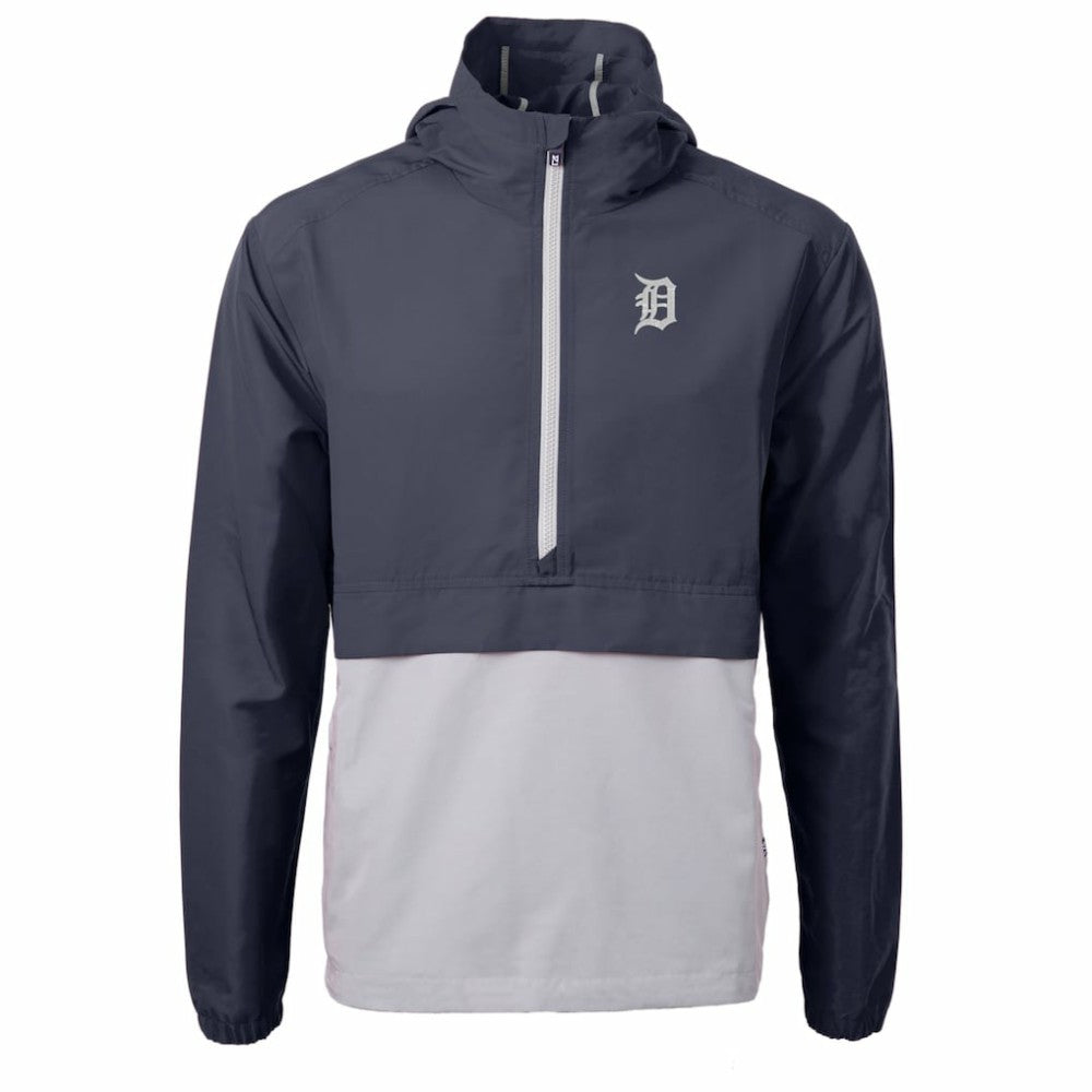 Detroit Tigers Cutter & Buck Charter Eco Recycled Half-Zip Anorak Jacket - MLB