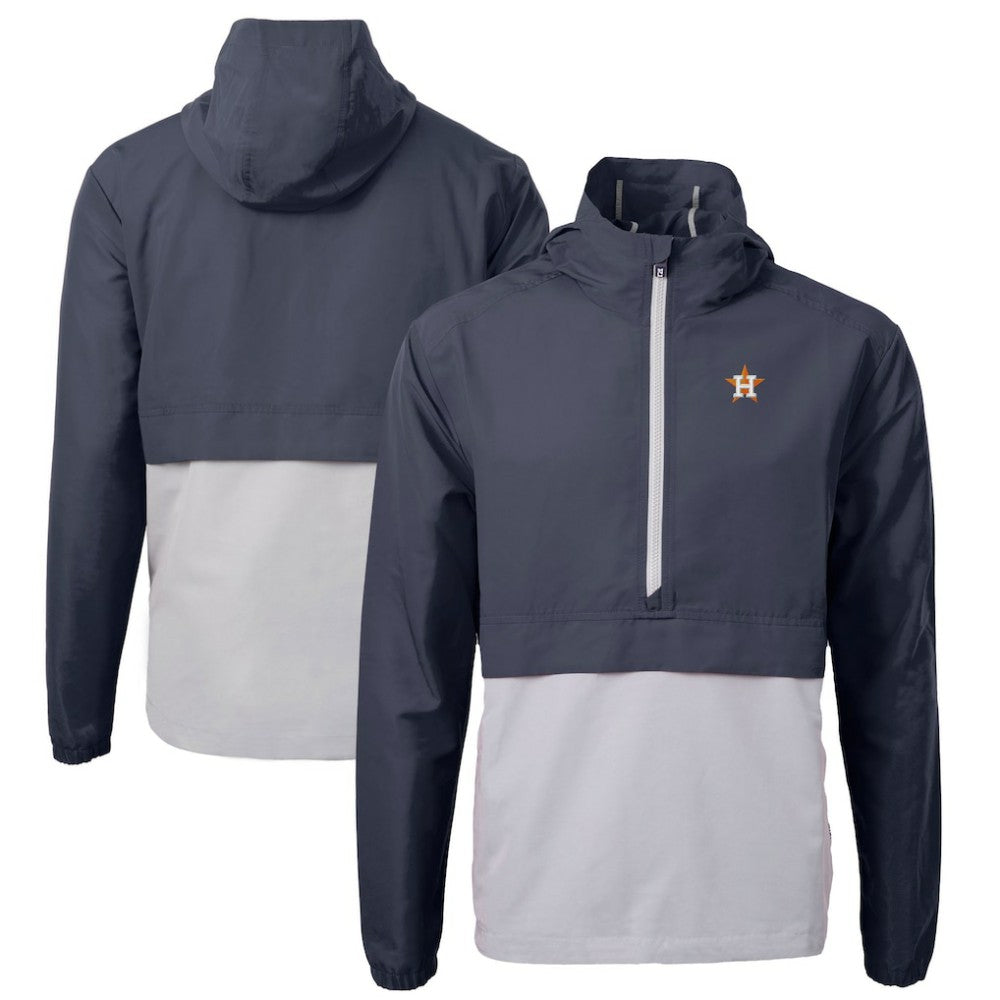 Houston Astros Cutter & Buck Charter Eco Recycled Half-Zip Anorak Jacket - MLB