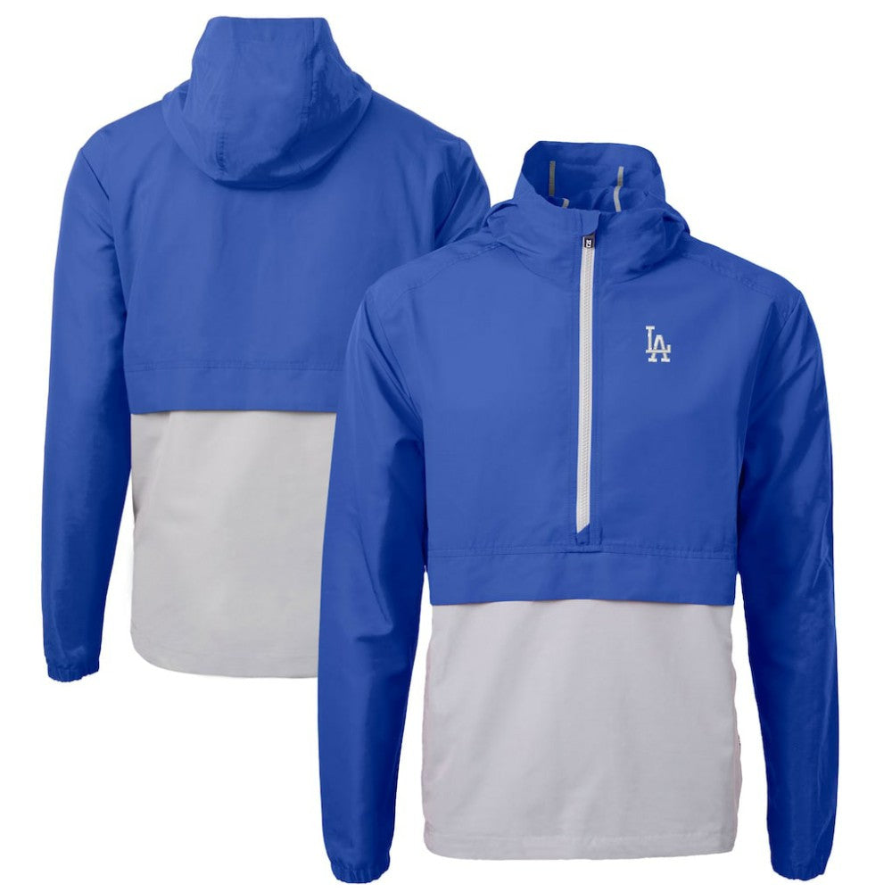 Los Angeles Dodgers Cutter & Buck Charter Eco Recycled Half-Zip Anorak Jacket - MLB