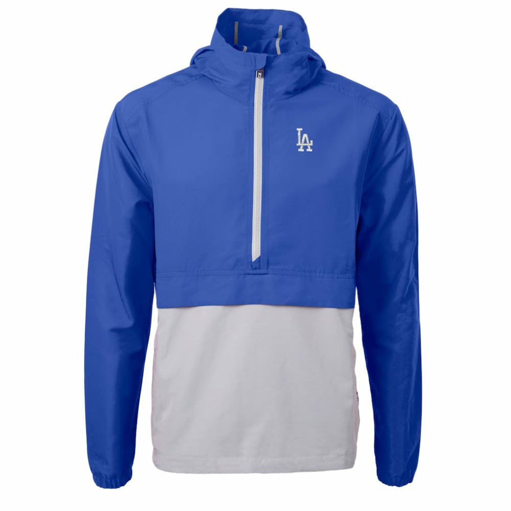 Los Angeles Dodgers Cutter & Buck Charter Eco Recycled Half-Zip Anorak Jacket - MLB