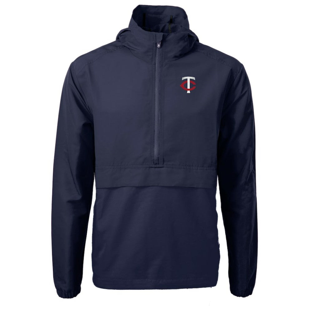 Minnesota Twins Cutter & Buck Charter Eco Recycled Half-Zip Anorak Jacket - MLB