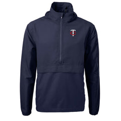 Minnesota Twins Cutter & Buck Charter Eco Recycled Half-Zip Anorak Jacket - MLB