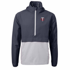Minnesota Twins Cutter & Buck Charter Eco Recycled Half-Zip Anorak Jacket - MLB