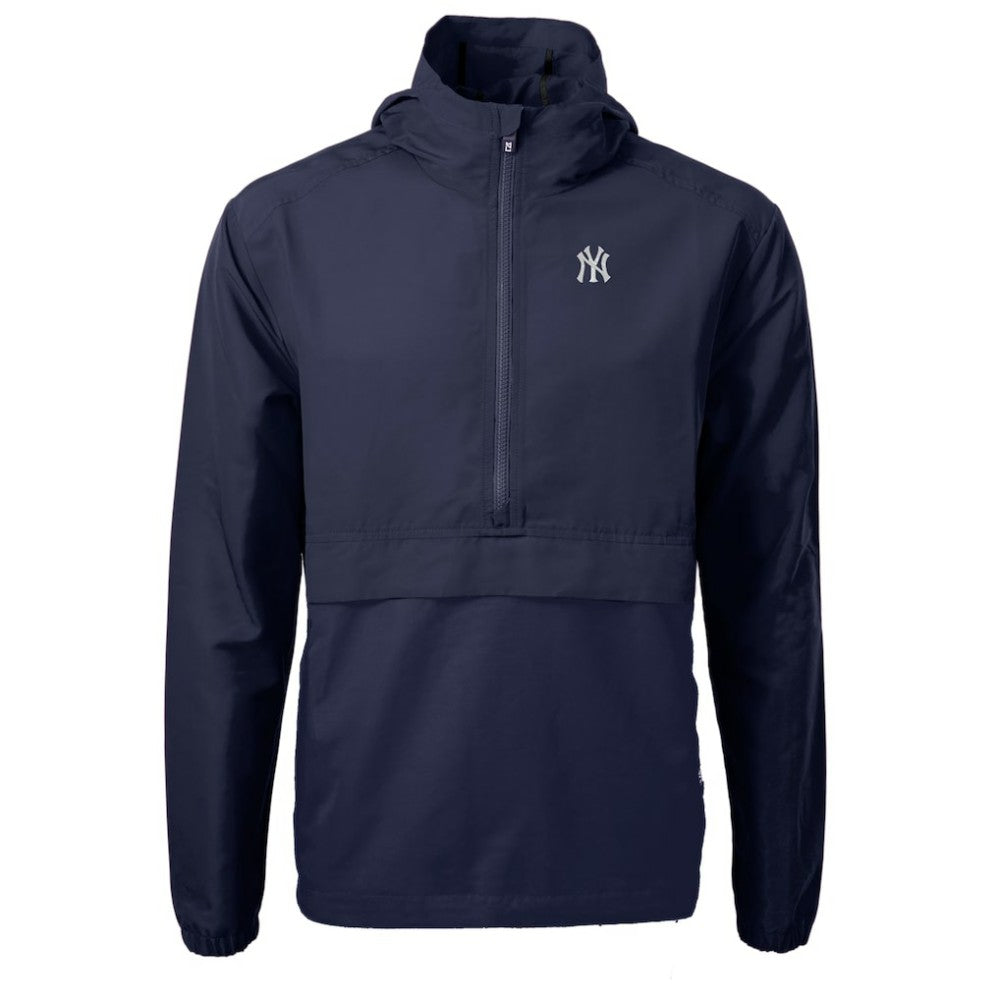 New York Yankees Cutter & Buck Charter Eco Recycled Half-Zip Anorak Jacket - MLB