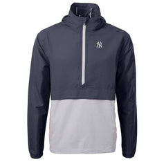 New York Yankees Cutter & Buck Charter Eco Recycled Half-Zip Anorak Jacket - MLB