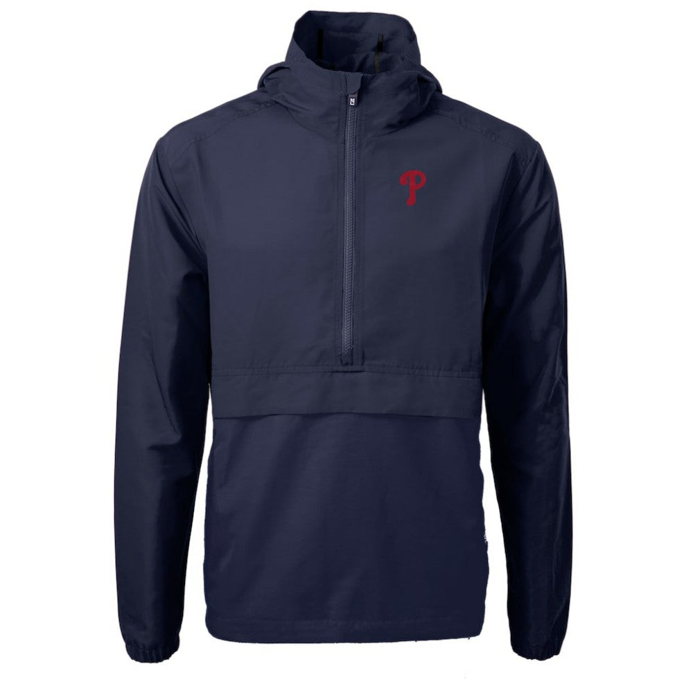 Philadelphia Phillies Cutter & Buck Charter Eco Recycled Half-Zip Anorak Jacket - MLB