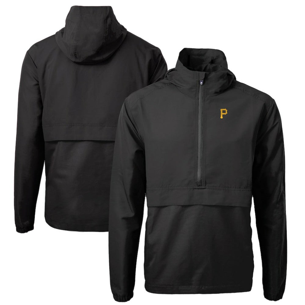 Pittsburgh Pirates Cutter & Buck Charter Eco Recycled Half-Zip Anorak Jacket - MLB