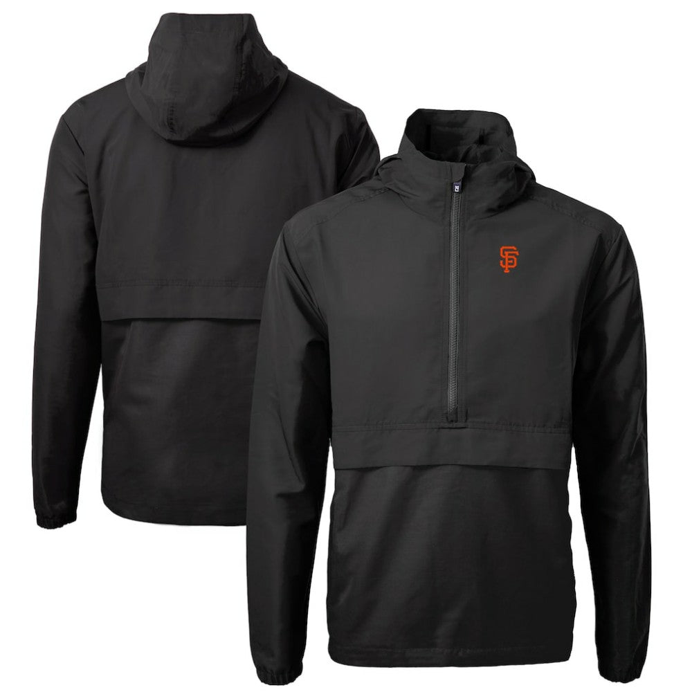 San Francisco Giants Cutter & Buck Charter Eco Recycled Half-Zip Anorak Jacket - MLB