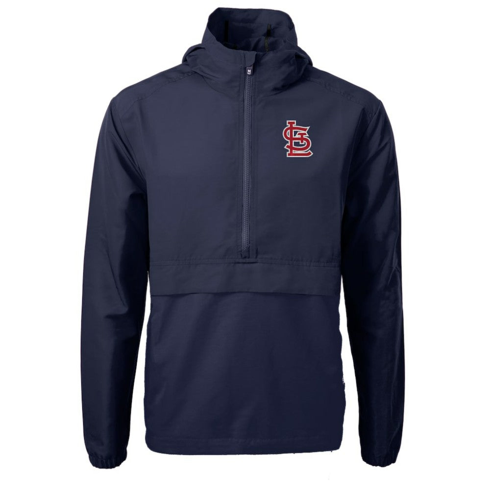 St. Louis Cardinals Cutter & Buck Charter Eco Recycled Half-Zip Anorak Jacket - MLB