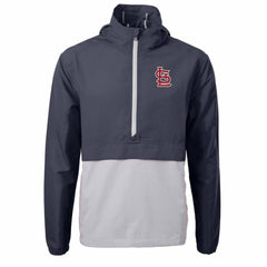 St. Louis Cardinals Cutter & Buck Charter Eco Recycled Half-Zip Anorak Jacket - MLB