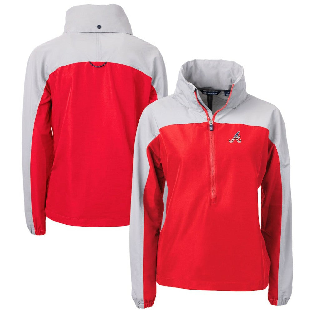 Atlanta Braves Cutter & Buck Women's Charter Eco Recycled Anorak Jacket - MLB