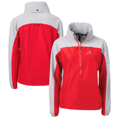 Atlanta Braves Cutter & Buck Women's Charter Eco Recycled Anorak Jacket - MLB
