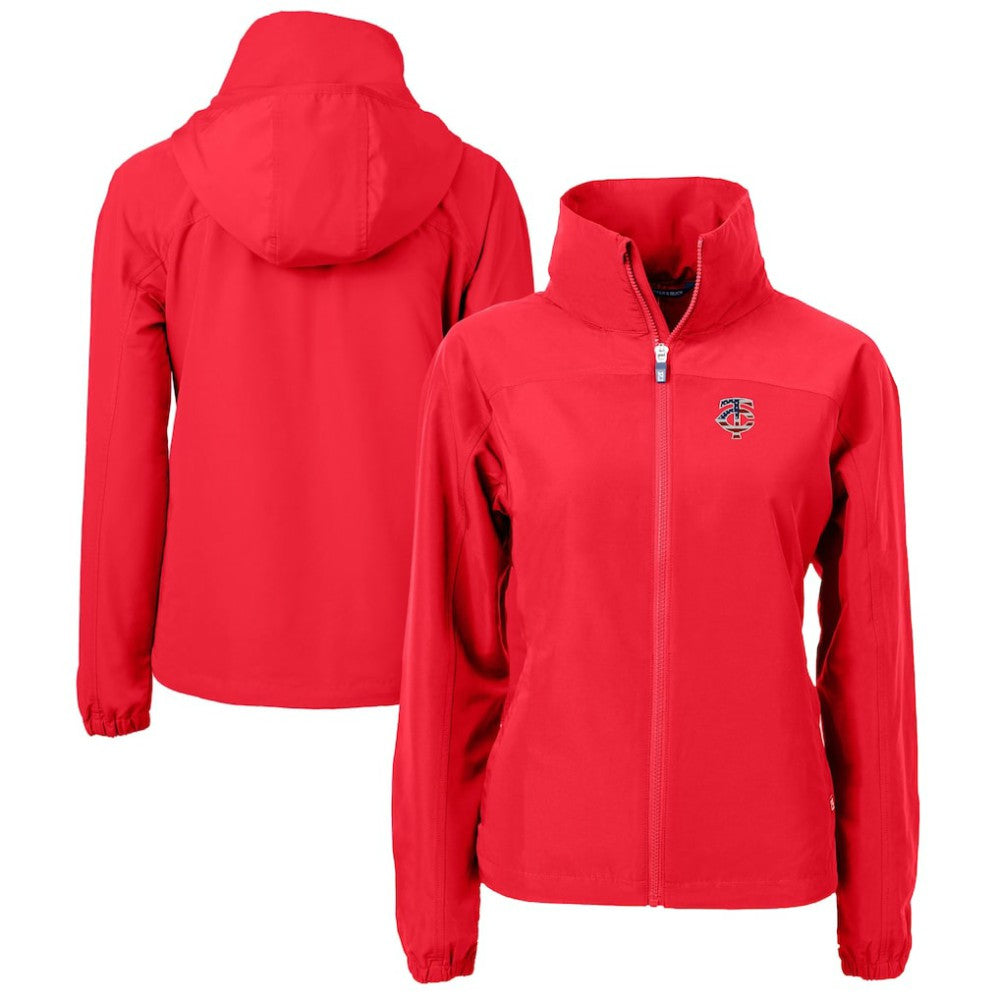 Minnesota Twins Cutter & Buck Women's Charter Eco Recycled Full-Zip Jacket - MLB