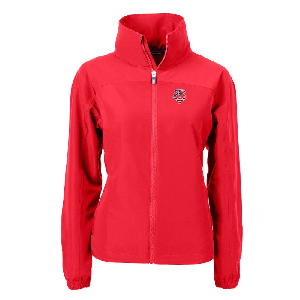 Minnesota Twins Cutter & Buck Women's Charter Eco Recycled Full-Zip Jacket - MLB