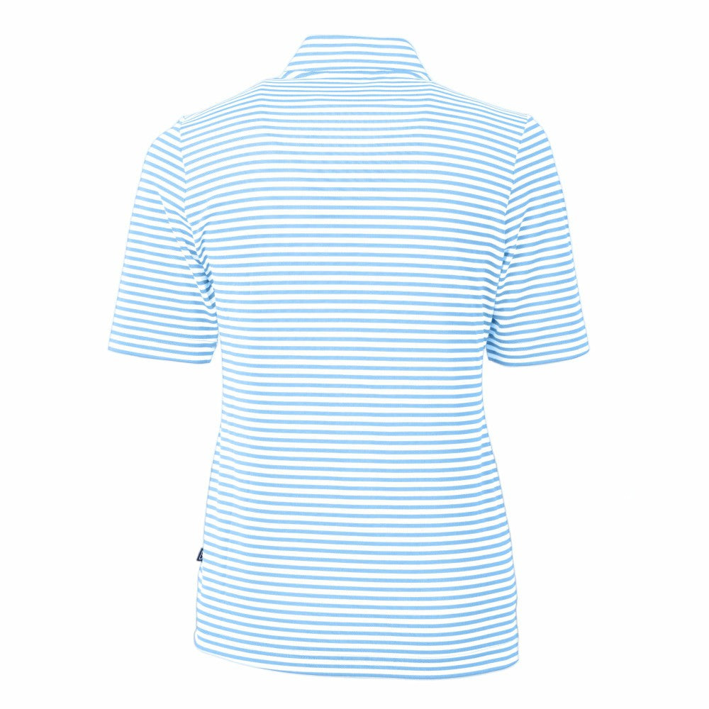 Kansas City Royals Cutter & Buck Women's Virtue Eco Pique Stripe Top - MLB