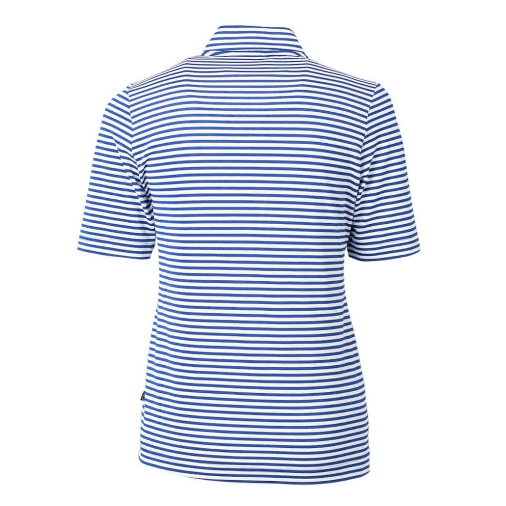 Philadelphia Phillies Cutter & Buck Women's Virtue Eco Pique Stripe Top - MLB