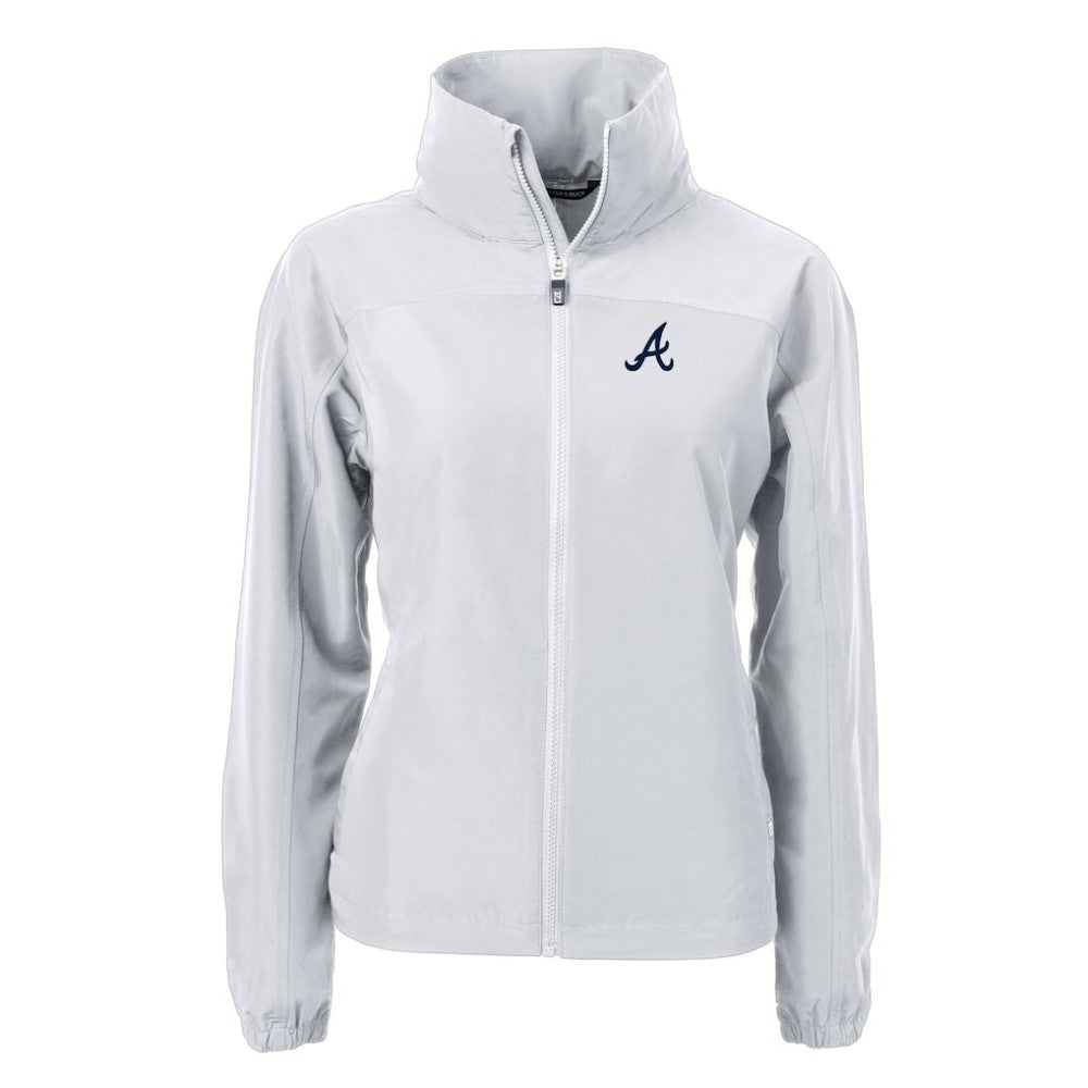 Atlanta Braves Cutter & Buck Women's Charter Eco Recycled Full-Zip Jacket - MLB