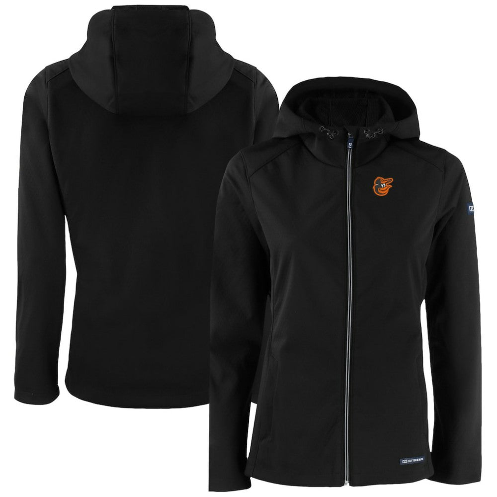 Baltimore Orioles Cutter & Buck Women's Evoke Eco Softshell Recycled Full-Zip Jacket - MLB