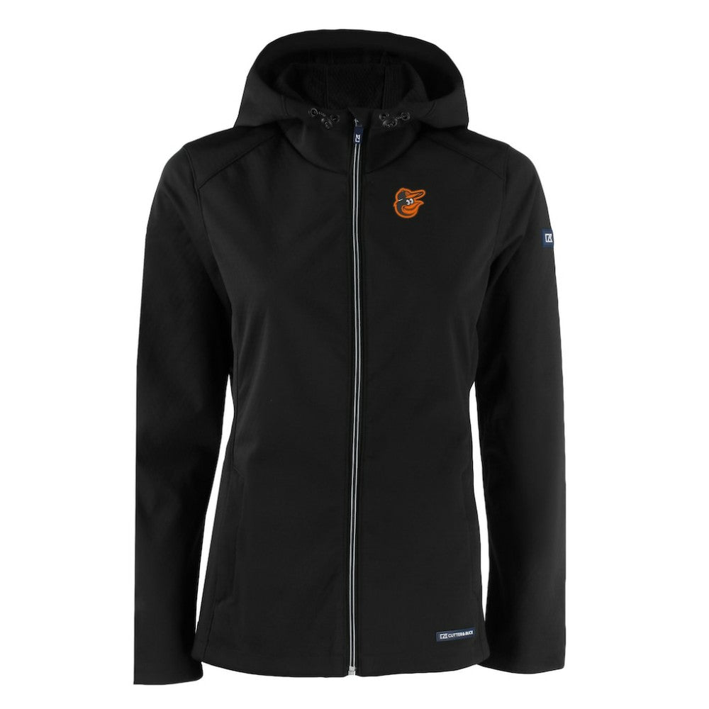 Baltimore Orioles Cutter & Buck Women's Evoke Eco Softshell Recycled Full-Zip Jacket - MLB