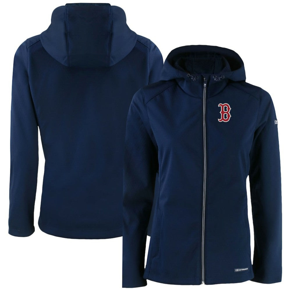 Boston Red Sox Cutter & Buck Women's Evoke Eco Softshell Recycled Full-Zip Jacket - MLB