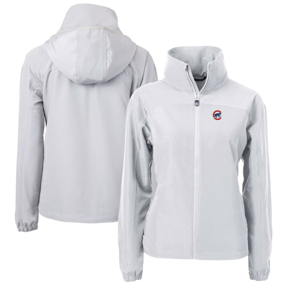 Chicago Cubs Cutter & Buck Women's Charter Eco Recycled Full-Zip Jacket - MLB