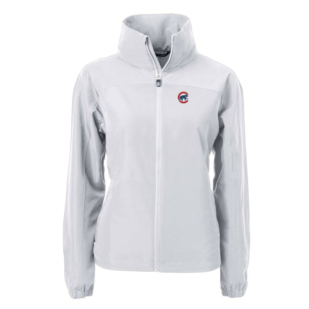 Chicago Cubs Cutter & Buck Women's Charter Eco Recycled Full-Zip Jacket - MLB
